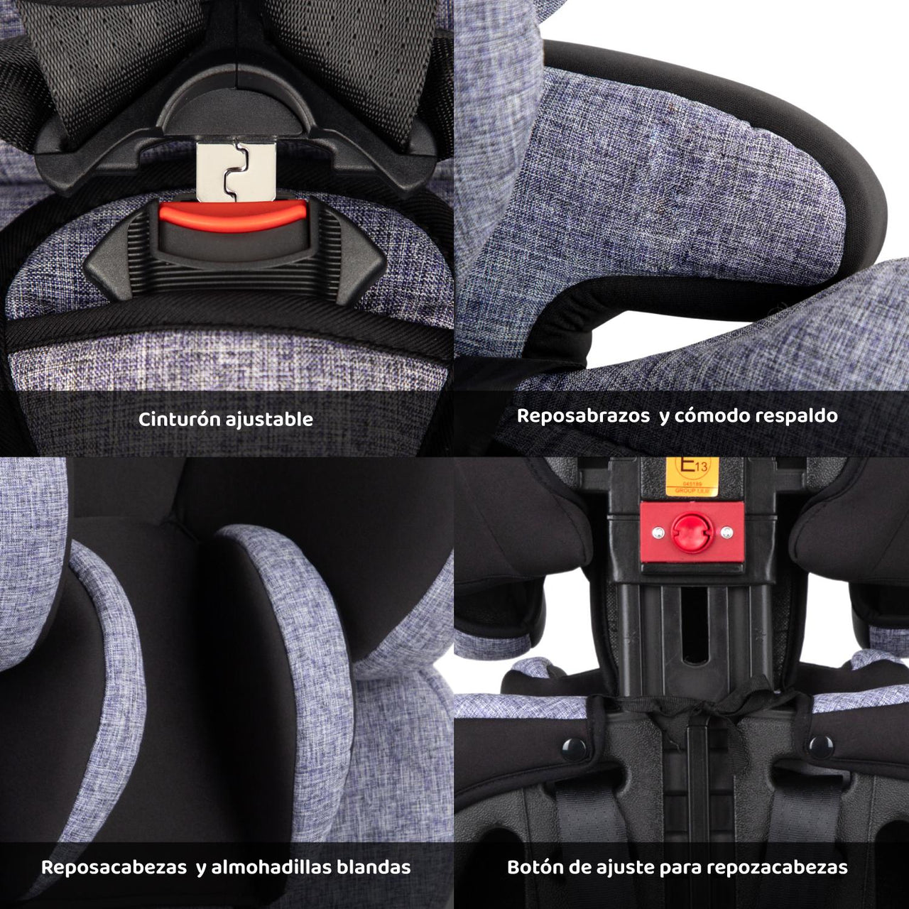 Autoasiento Para Carro Silla de Bebe Seguridad 9 meses A 11 Años