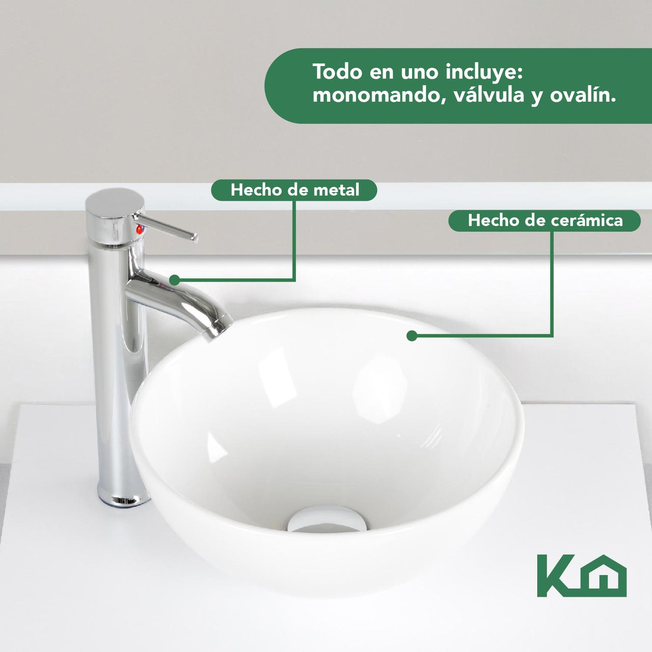 Mueble Gabinete Para Baño Lavamanos Lavabo Ovalin Toallero