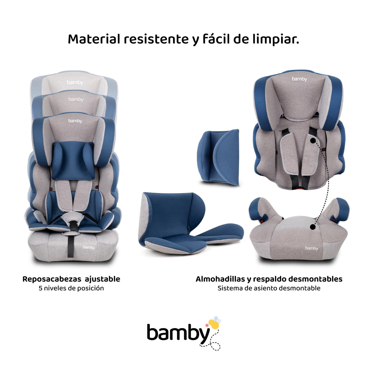 Autoasiento Para Carro Silla de Bebe Seguridad 9 meses A 11 Años