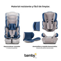 Thumbnail for Autoasiento Para Carro Silla de Bebe Seguridad 9 meses A 11 Años