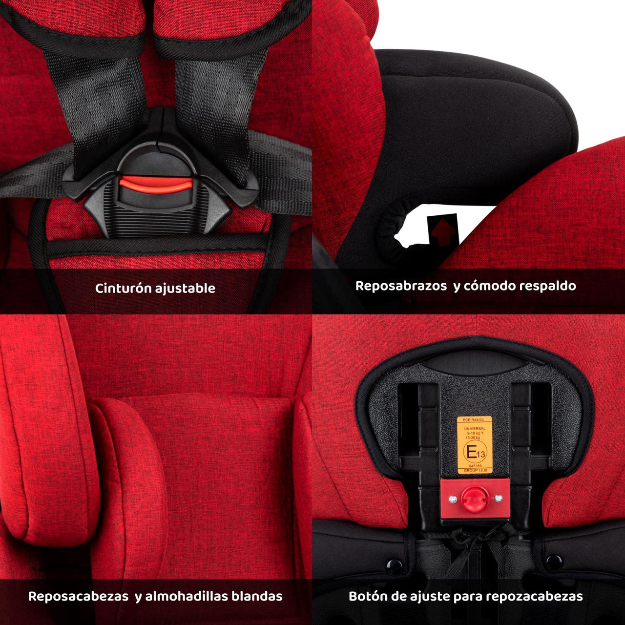 Autoasiento Para Carro Silla de Bebe Seguridad 9 meses A 11 Años