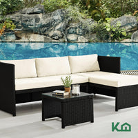 Thumbnail for Sala Exterior Esquinera Izquierda Mueble Jardín Ratan Sofa