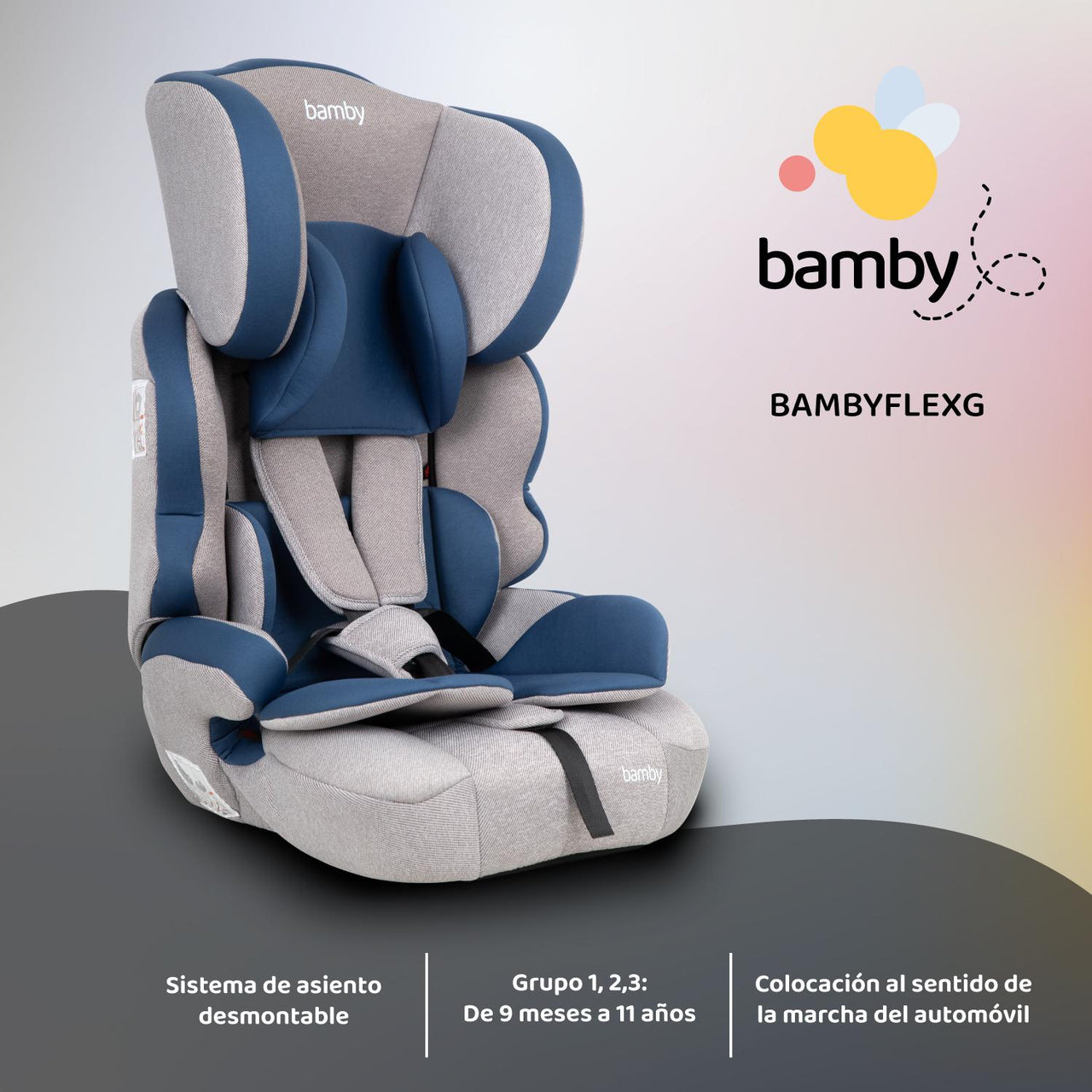 Autoasiento Para Carro Silla de Bebe Seguridad 9 meses A 11 Años