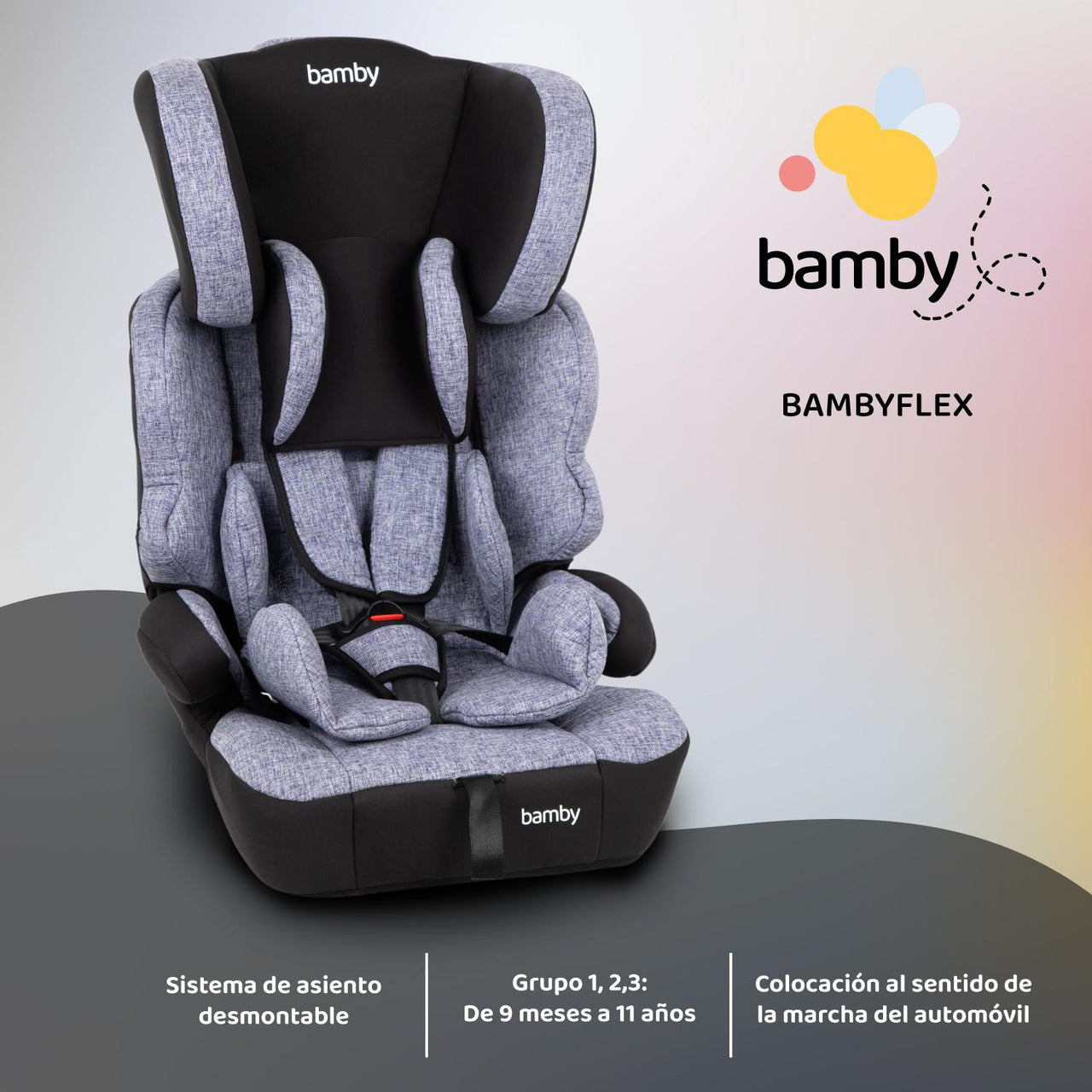 Autoasiento Para Carro Silla de Bebe Seguridad 9 meses A 11 Años