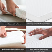 Thumbnail for Corral Cuna De Bebe Plegable Con Colchon Impermeable 100 x 70 CM