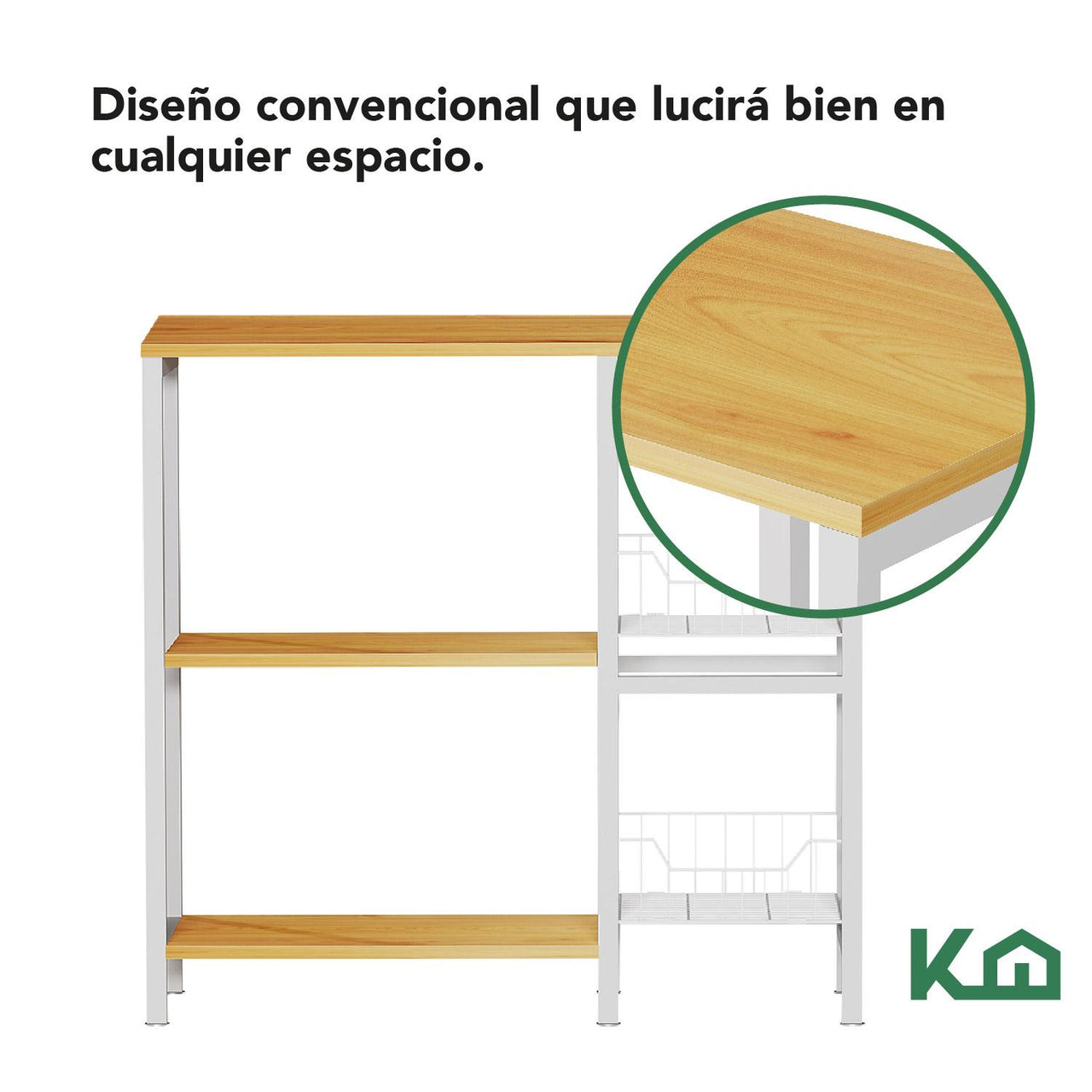 Rack Mueble Con Repisas Multiusos Horno De Microondas Cocina