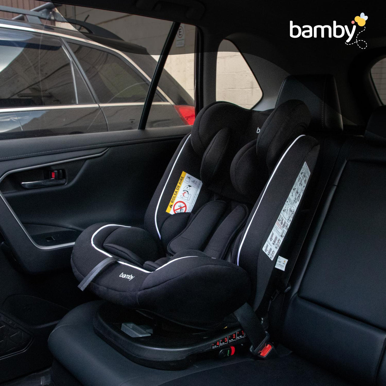 Autoasiento 360 Para Carro Con Sistema Seguridad Coche Bebes