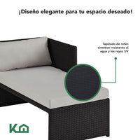 Thumbnail for Sala Exterior Esquinera Izquierda Mueble Jardín Ratan Sofa