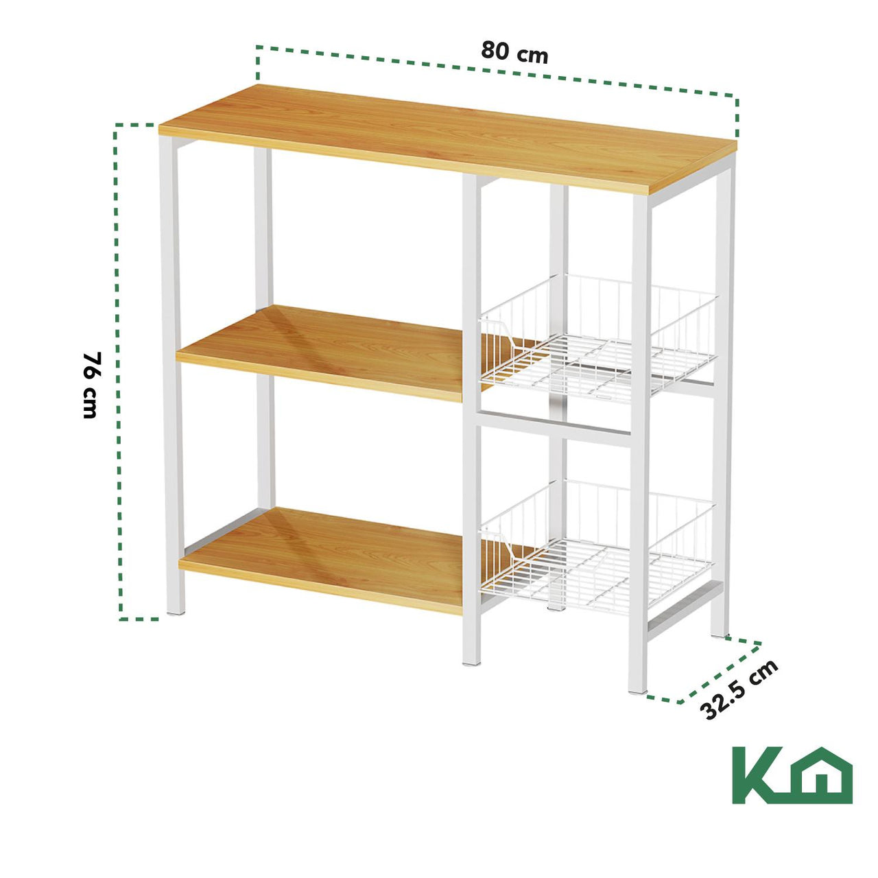 Rack Mueble Con Repisas Multiusos Horno De Microondas Cocina